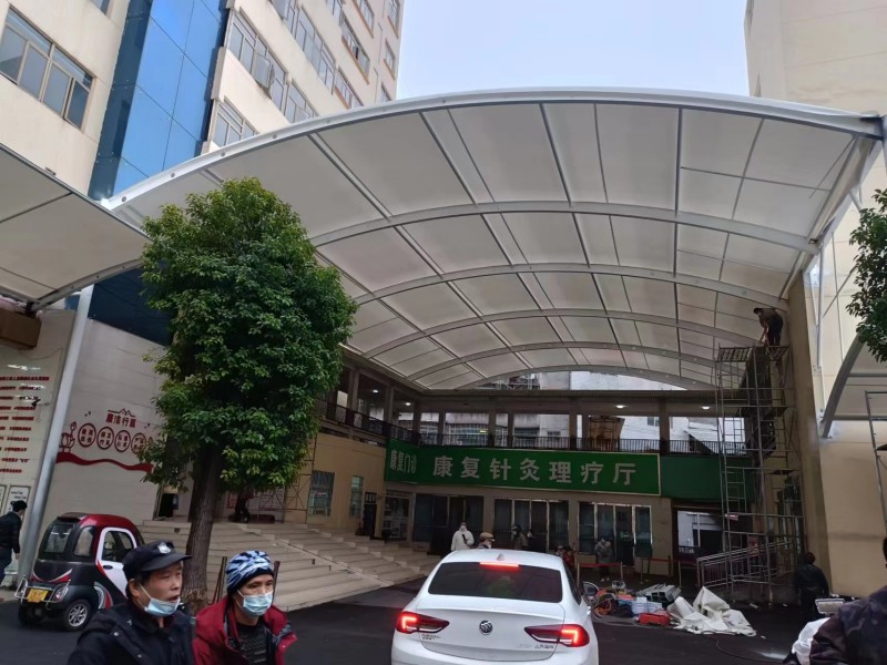 2026路桥区推拉棚膜结构一体化厂家，厂区、园区停车棚工程承接-1